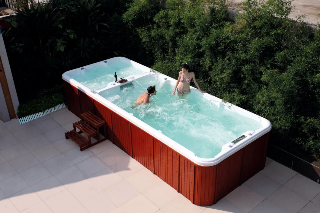 Large Endless Fiberglass Adult Swim SPA Pool Hot Tub Endless Pool Inground