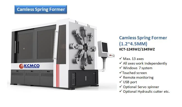 12 Axis CNC Camless Spring Forming Machine & Wire Bending Machine