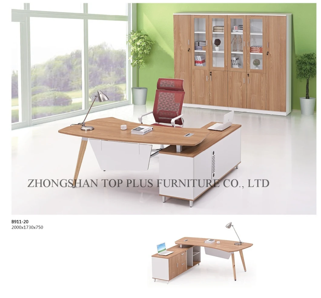 Office Desk with Metal Leg Modern Melamine Office Table (M-T1813)