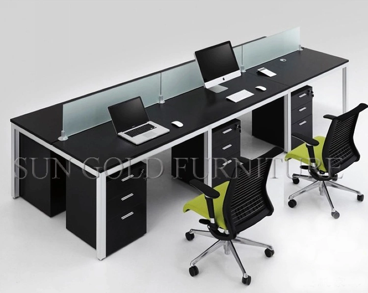 (SZ-WSL306) 4 Person Office Partition White Wholesale Office Workstation Desk