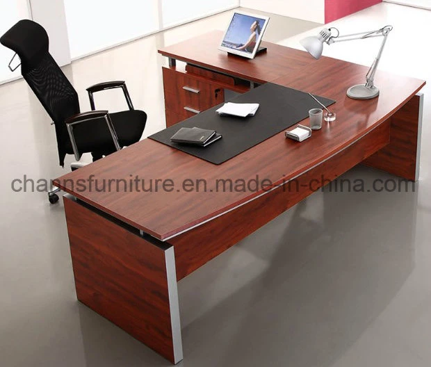 Wooden L Shape Office Desk Executive Table (CAS-MD18A57)