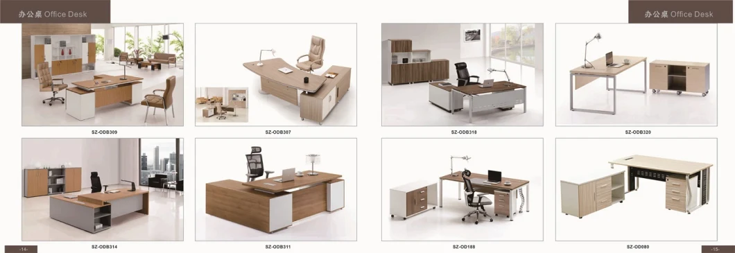 Latest Quality Wooden Office Table Design with Metal Legs (SZ-OD486)