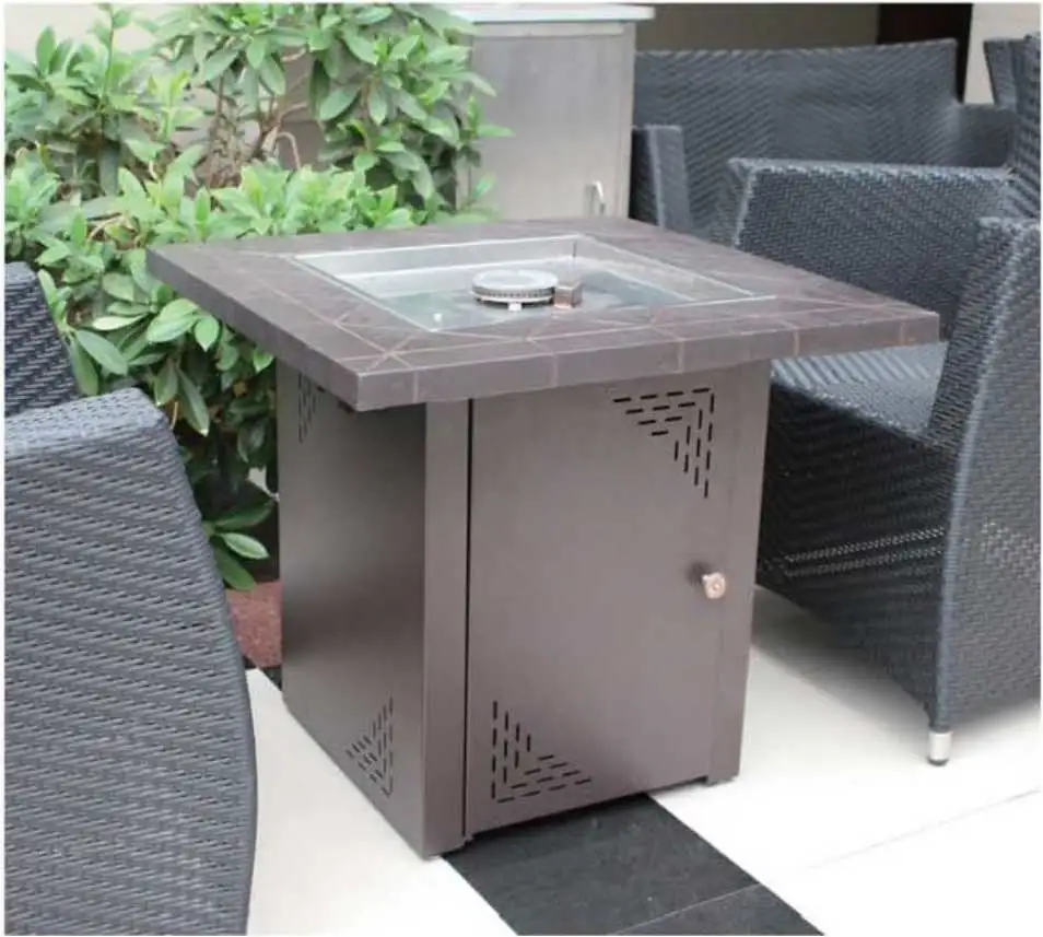 Mini Size Fire Pit with MGO Table and Powder Coated Surroundings in Different Colors