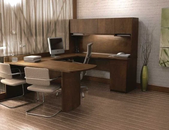 Vintage Design General Manager Office Desk with Self Office Furniture (HY-US001)