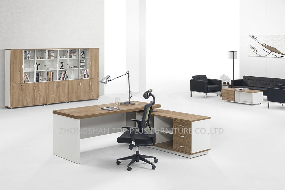 Wooden White Office Table Modern Executive Desk Furniture (M-T1602)