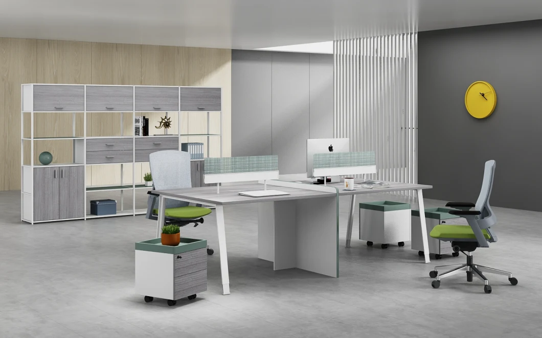Office Cubicle Workstation Concise Design Modern Office Partition Centre Table