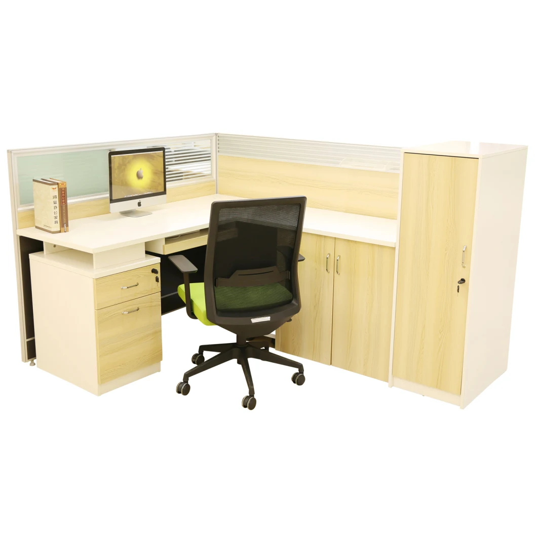 Modular White Office Workstation Staff System Office Partition Cubicles (EASY-S-03-1X2)