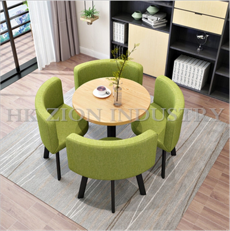 Natural Walnut Wood Conference Table Office Leather Chairs and Round Tables Office Meeting Wooden Coffee Table Home Office Desk Negotiating Table