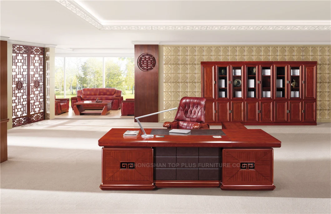 Painting Office Luxury Executive Table Durable Boss Desk Furniture (HA-1532)