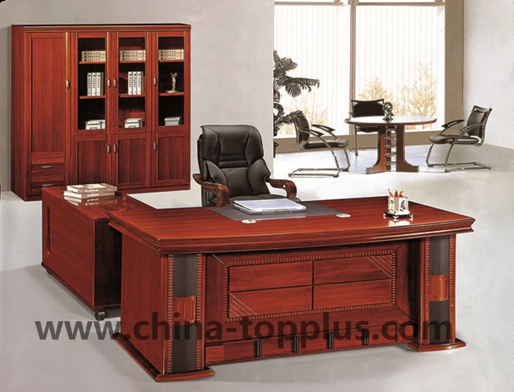Painting Office Furniture Wooden Executive Veneer/Paper Office Table (A075#)