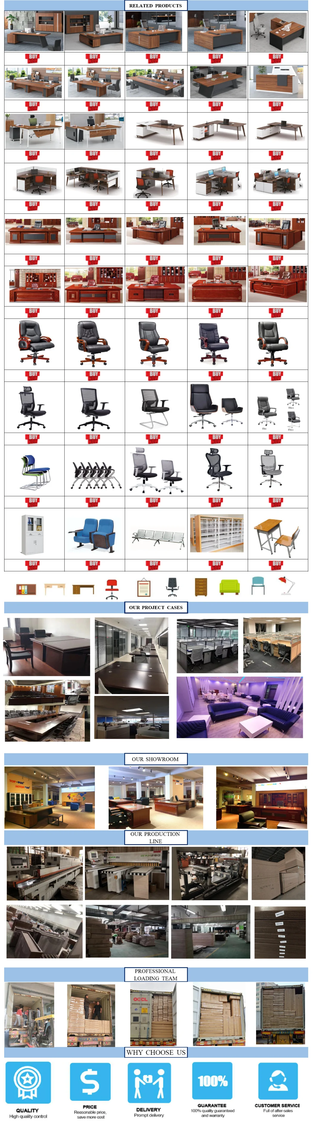 L-Shape Office Veneer/Paper Desk Executive Table Furniture (A-3224)