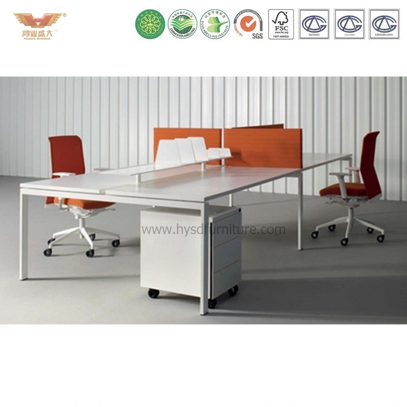 New Commercial Office Wooden Workstation Desk for 4 People