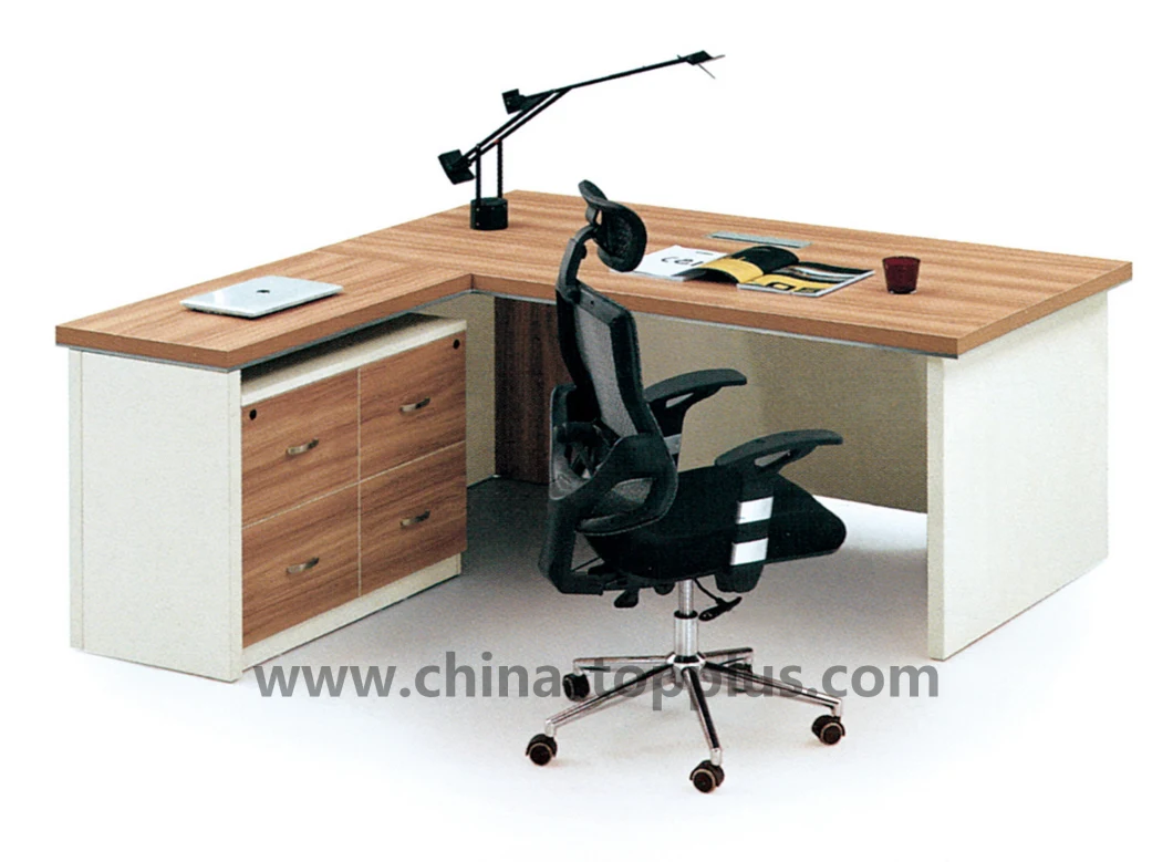 Modern Office Furniture White Melamine Manager Office Table (M-T1806)