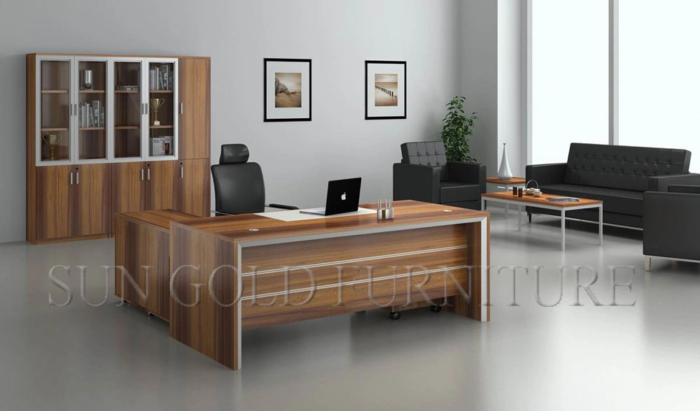 Modern Design Luxury Office Desk Boss Table Wooden Office Furniture