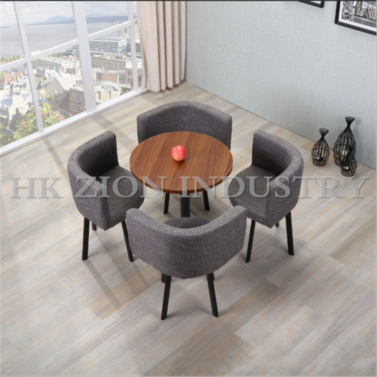 Natural Walnut Wood Conference Table Office Leather Chairs and Round Tables Office Meeting Wooden Coffee Table Home Office Desk Negotiating Table