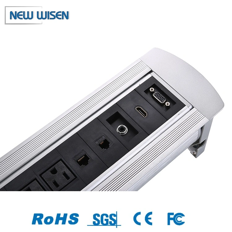 Desktop furniture Manual Flip Power Sockets Conference Desktop Socket for Office Conference Room