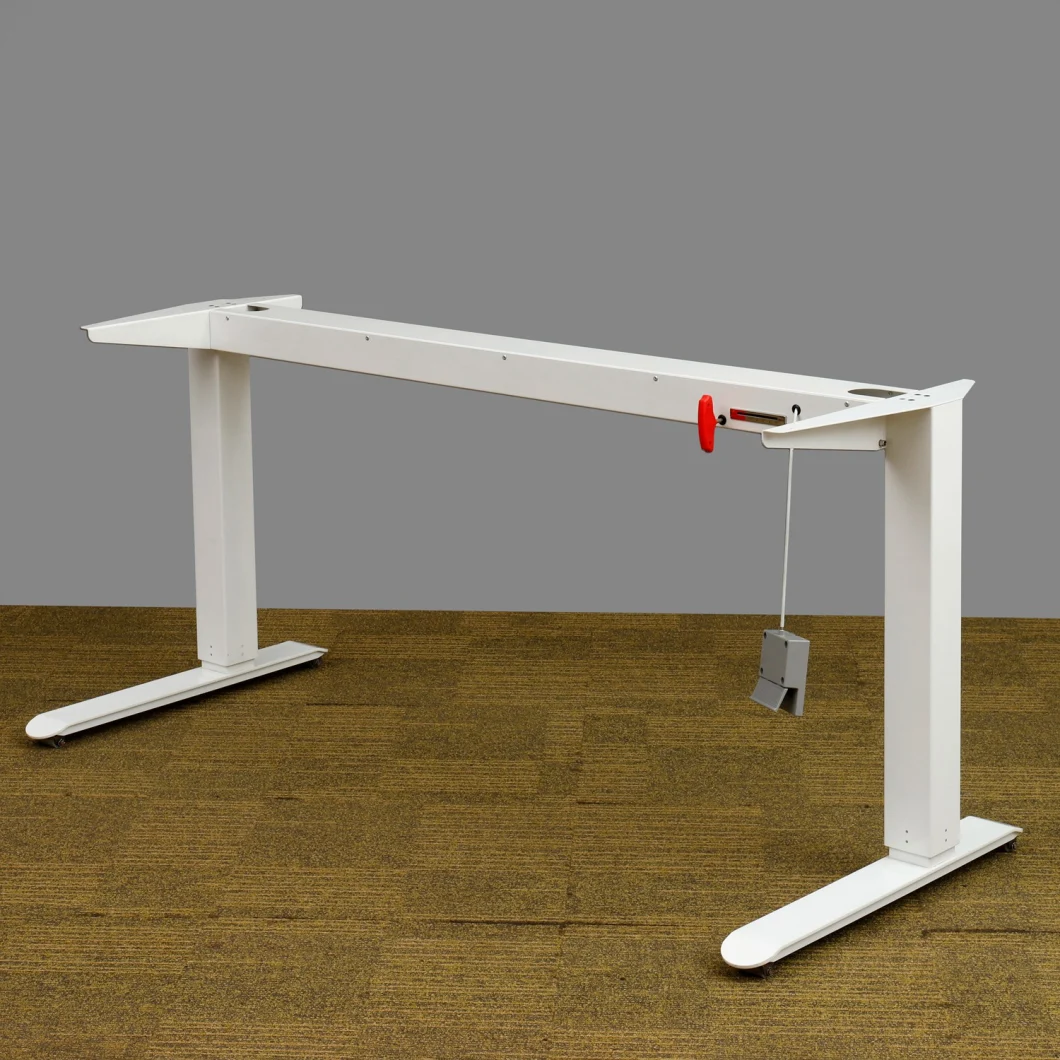 Modern Furniture Manual Height Adjustable Standing Office Workstation Desk Table Frame Desk Legs (MA017)