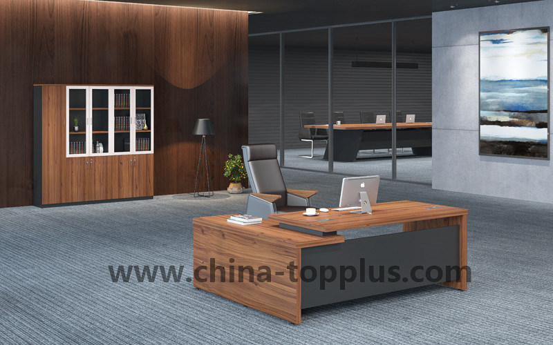 Melamine Wooden Modren Office Manager Desk Furniture Office Table (KB-2008)