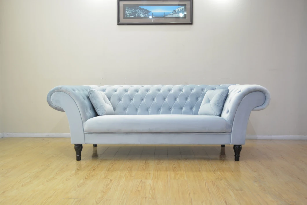 Classic European Style Linen Sofa Cheap Sofa Corner Sofa Wooden Sofa Living Room Furniture