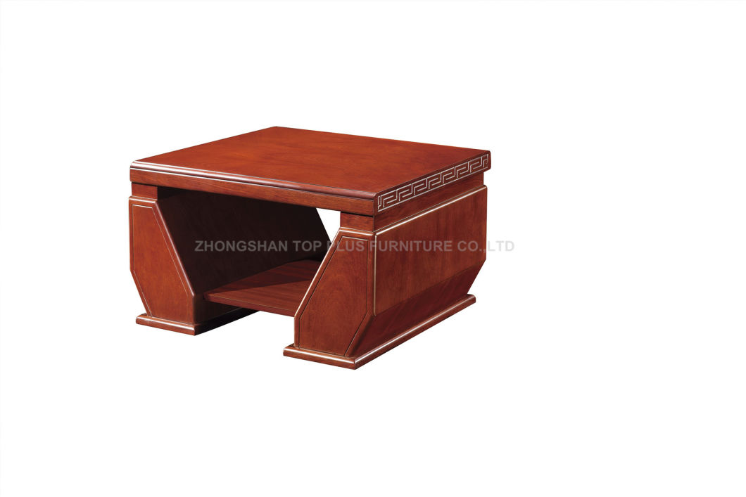 Classic Luxury Office Coffee Table Veneer Office Furniture (HD-31207)