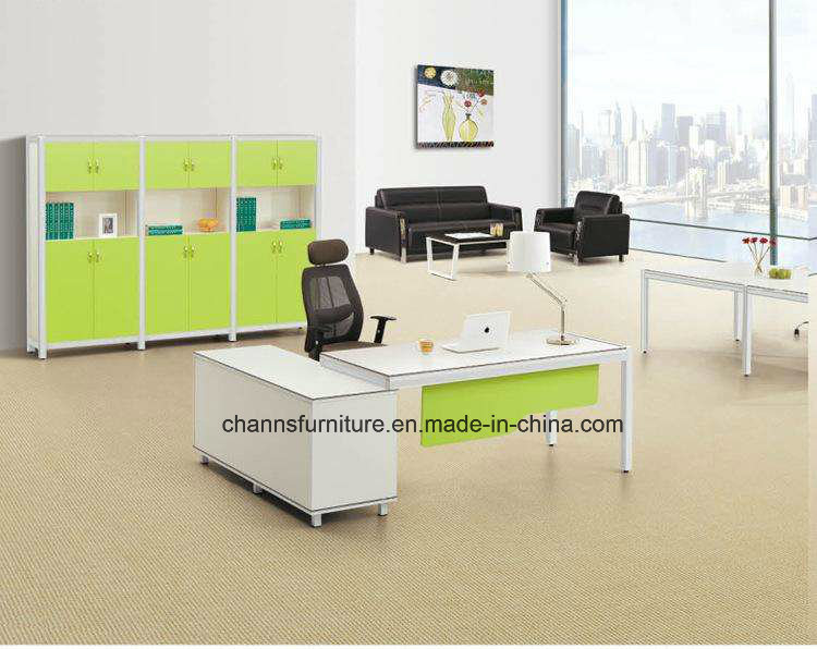 Elegant Office Furniture Metal Frame Computer Table Manager Desk (CAS-MD1896)