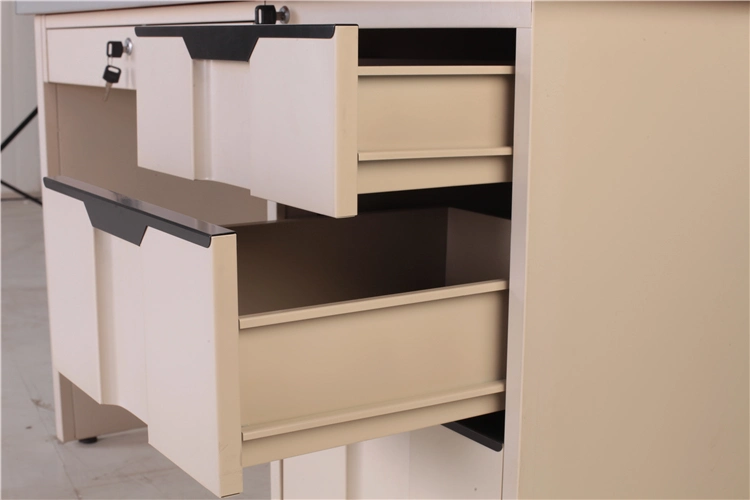 Modern Steel Office Desk with Storage Drawer Legs Metal Furniture Executive Desk Table Design