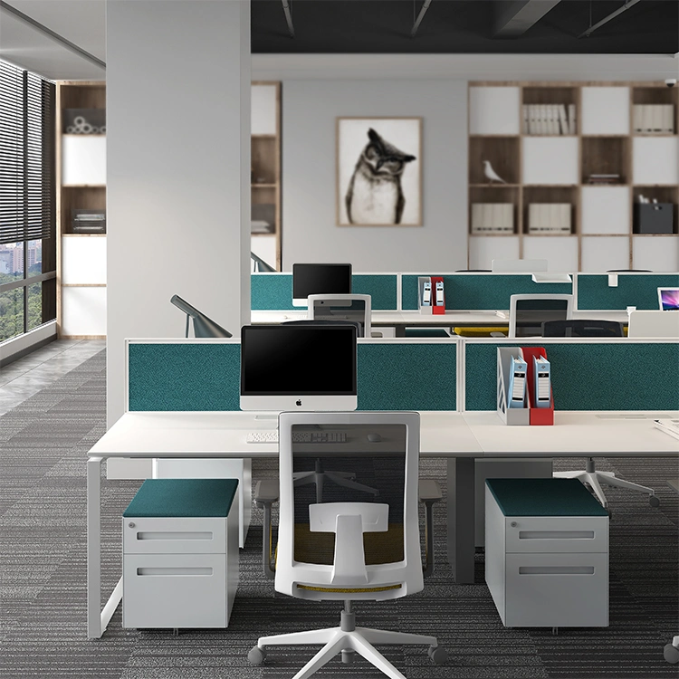 Office Benching Clusters Desk Metal Legs Workstation