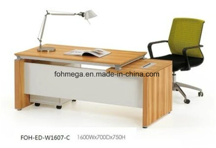 Most Popular Latest L Shaped Office Desk/MFC Executive Desk (FOH-ED-W1607-C)