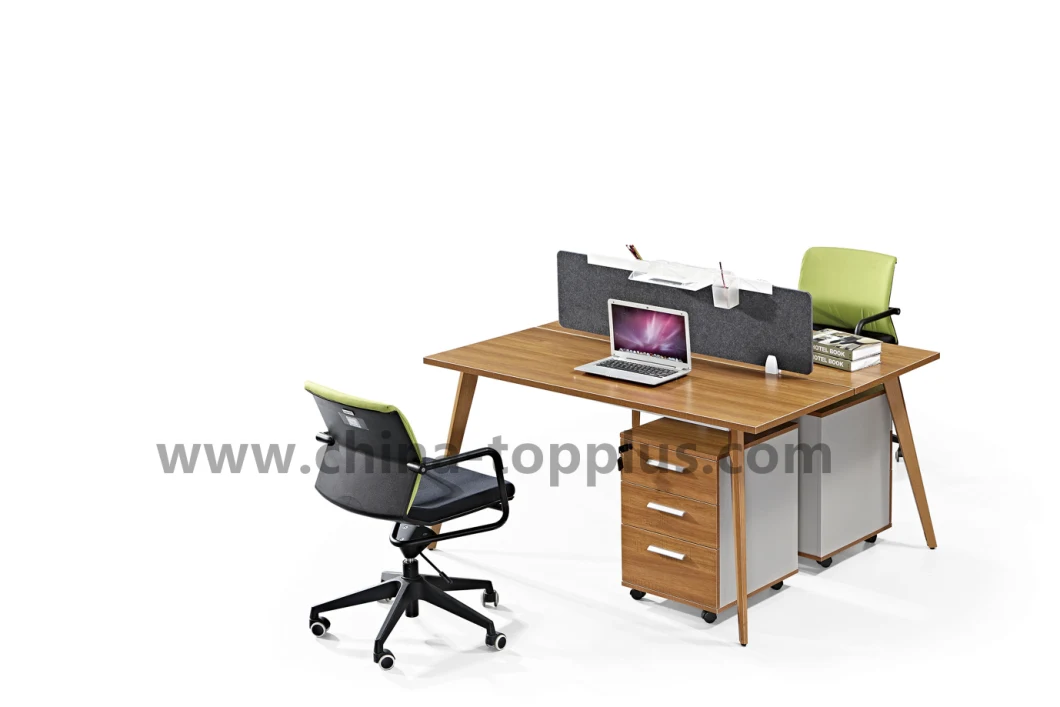 Staff Office Table with Partition Melamine Modern Office Table (M-W1602)