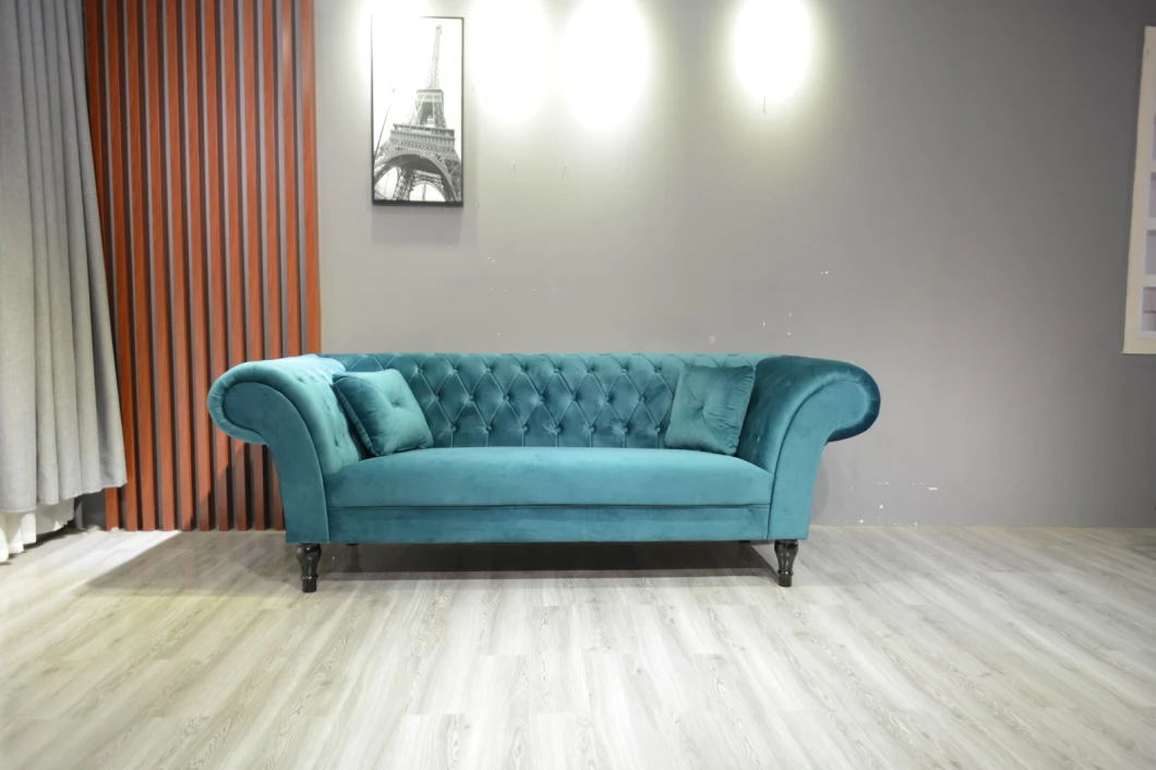 Classic European Style Linen Sofa Cheap Sofa Corner Sofa Wooden Sofa Living Room Furniture