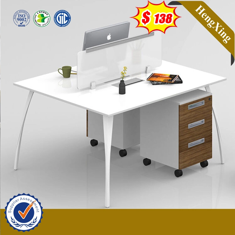 Loft Market MDF Office Furniture White Color Office Furniture Clerk Desk Table (HX-6M094)