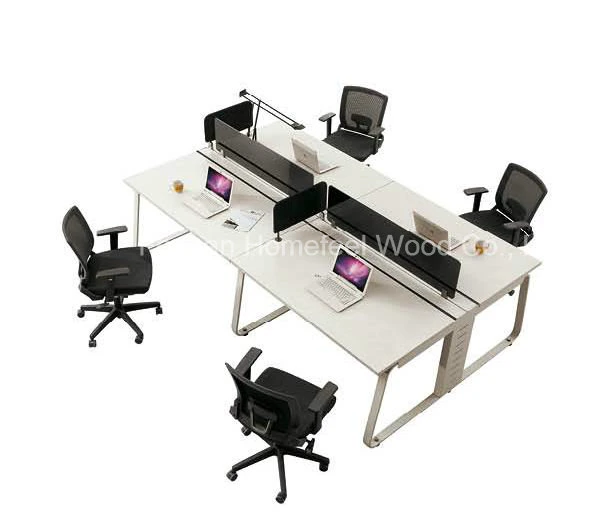Modern White Workstation Desk Office Furniture (HF-YZP0063)