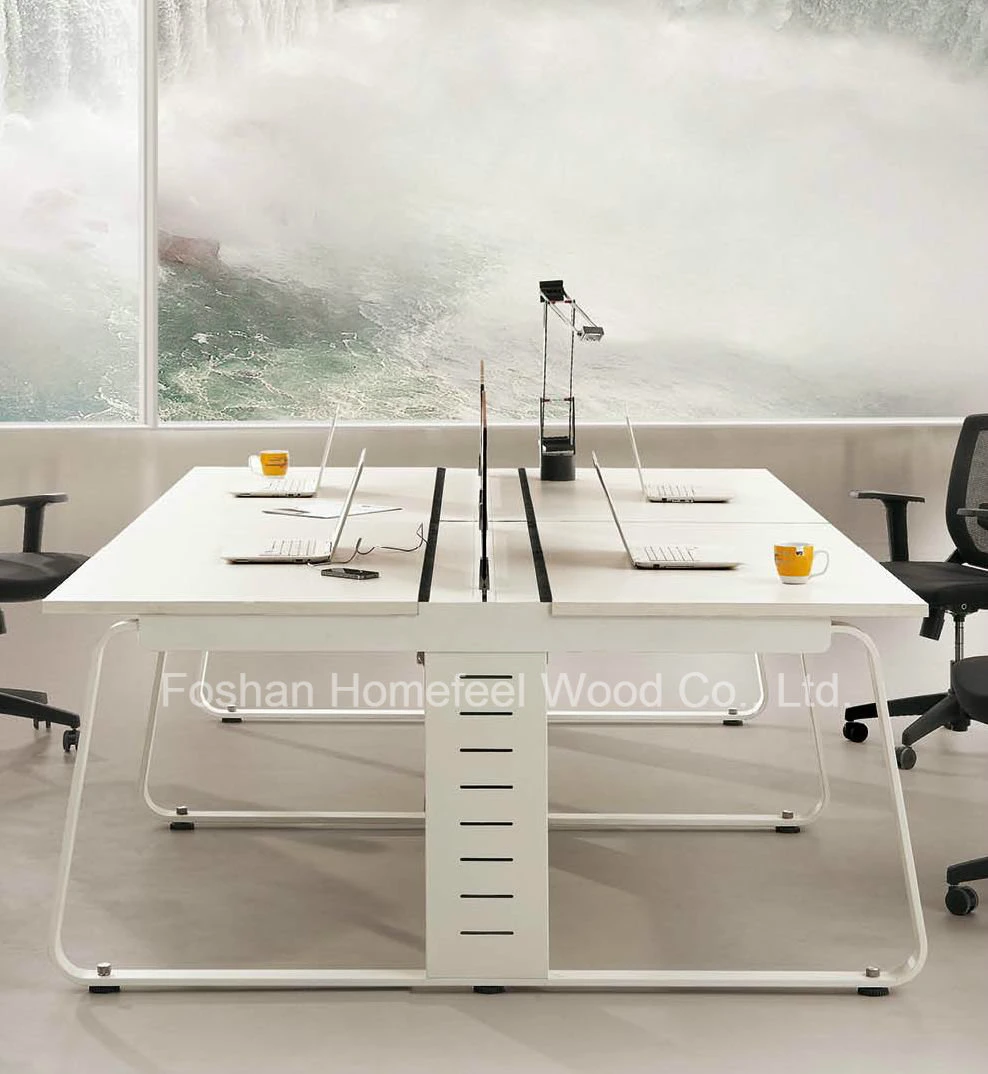 Modern White Workstation Desk Office Furniture (HF-YZP0063)