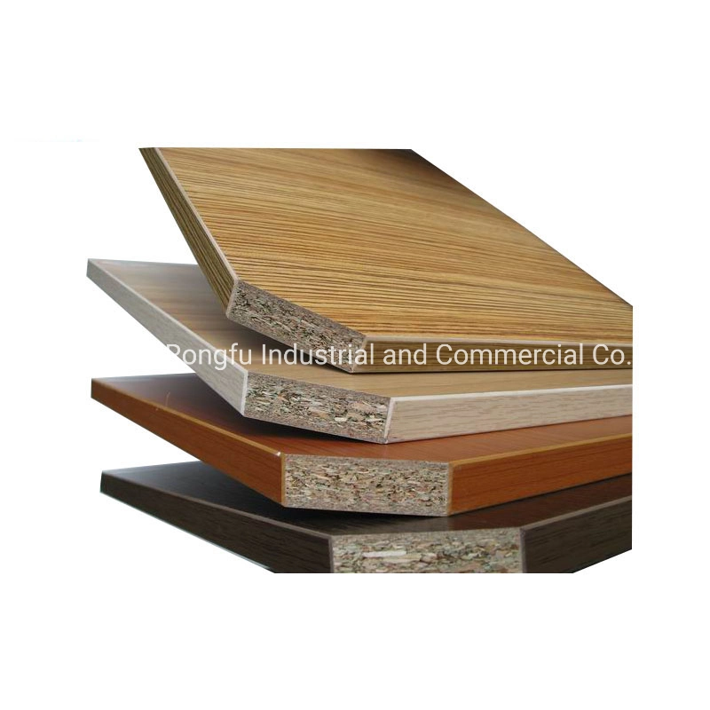 High Grade Melamine Laminated Chipboard Particle Board with Glossy Matt Solid Wooden Color for Furniture