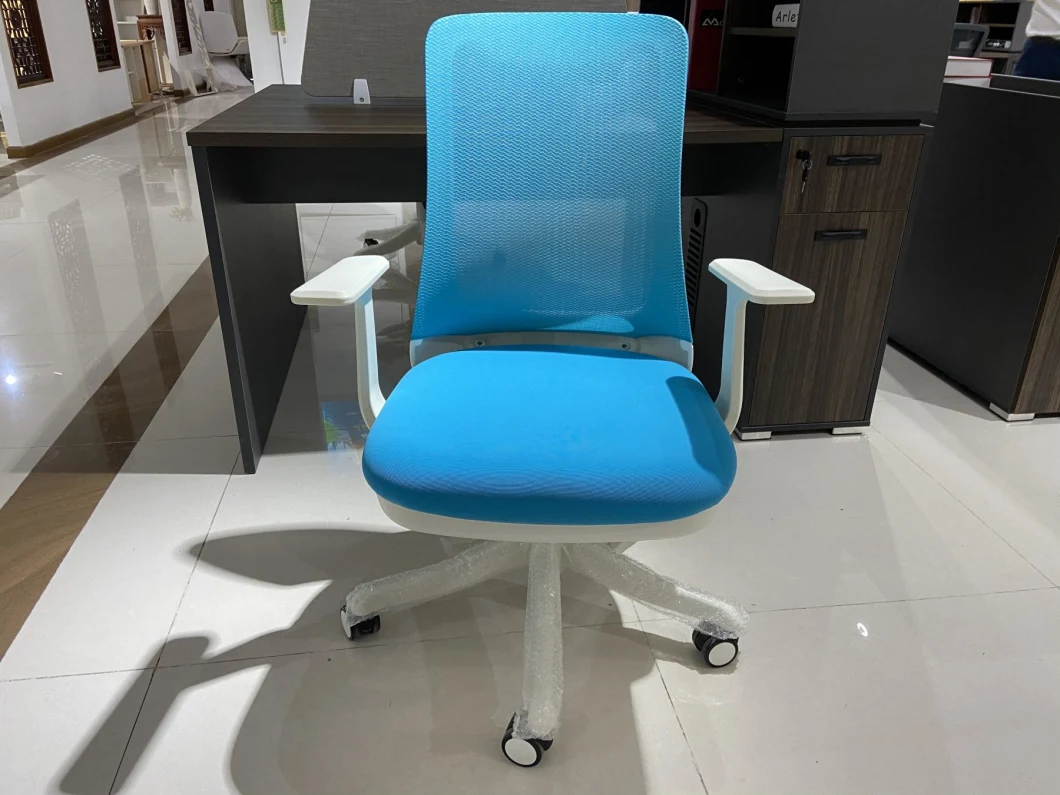 Modern White Frame Office Swivel Mesh Comfort Staff Chair Vistor Chair Meeting Chair