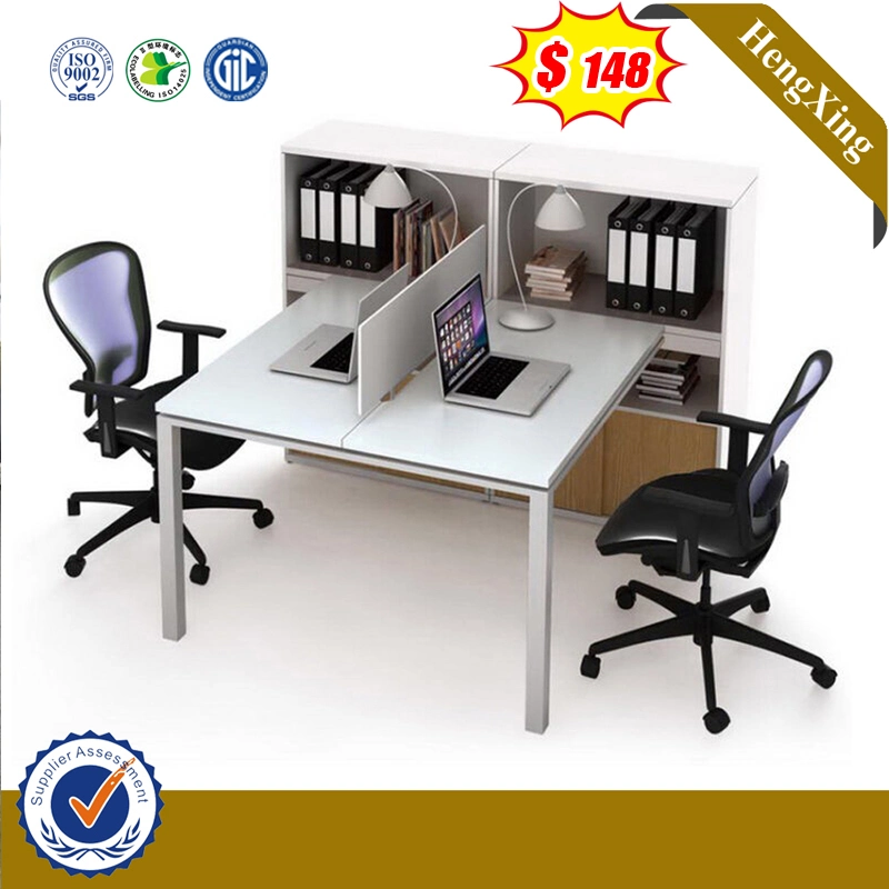 Loft Market MDF Office Furniture White Color Office Furniture Clerk Desk Table (HX-6M094)