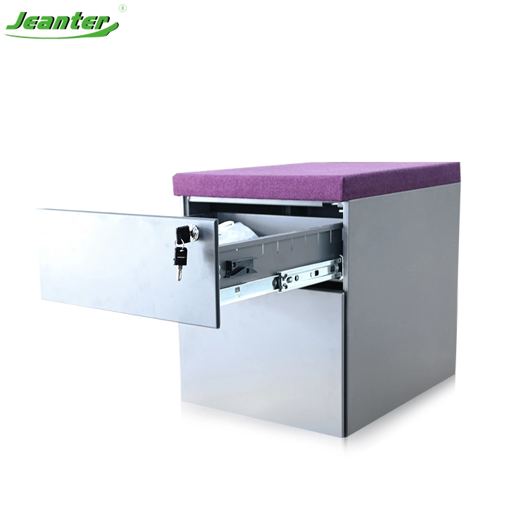 Customized Office Steel 3 Drawer Mobile Pedestal Filing Cabinet