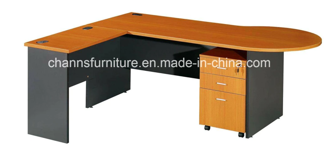 Classical Furniture L Shape Office Desk Wooden Computer Table (CAS-CD1864)