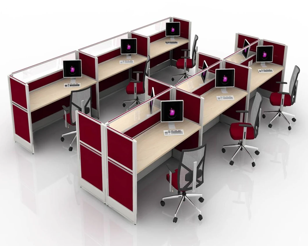 Modern Manufacturer H Shape Office Cubicle Office Workstation Modular Office Desk System