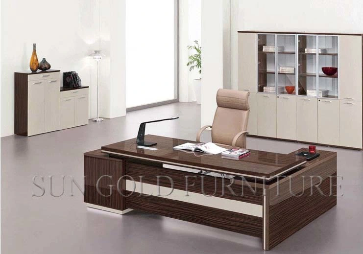 Modern Office Table Desk Metal Structure Wooden Computer Table (SZ-ODT705)