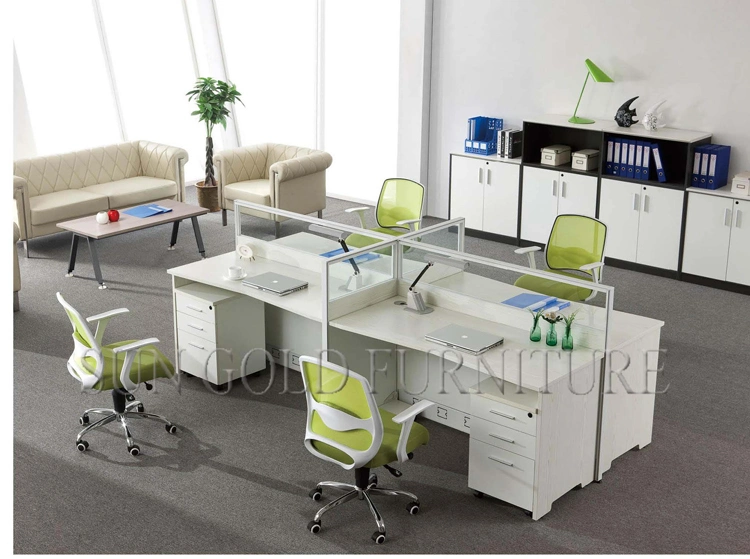 (SZ-WSL303) Simple High Quality Office Desk Staff Workstation 6 Persons Office Partition