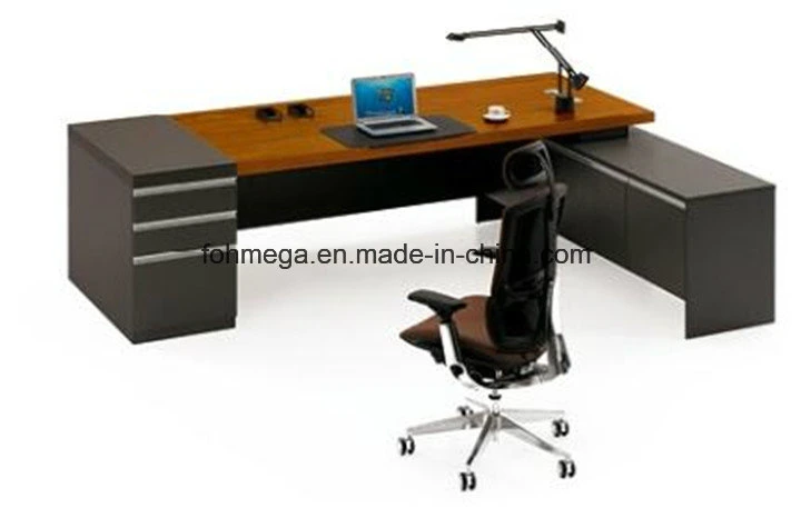 Modern High Quality MFC Office Furniture Desk with Cabinets (FOH-R2216)