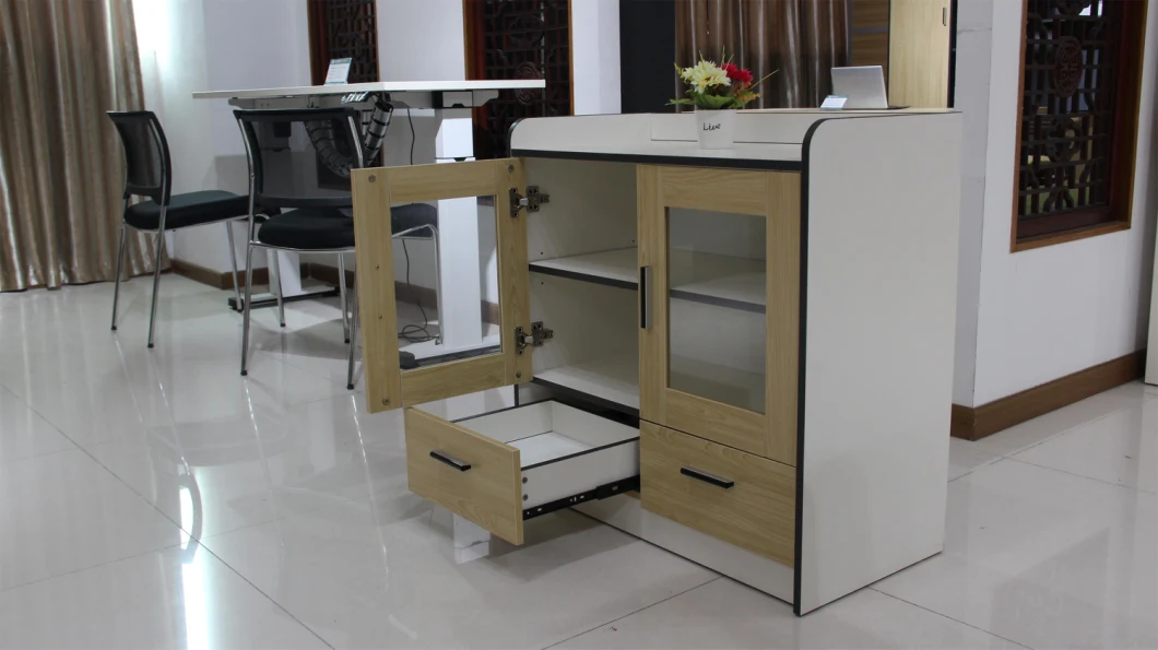 Office Furniture MFC Short Cabinet Credenza for Storage with Drawers (AC1859)