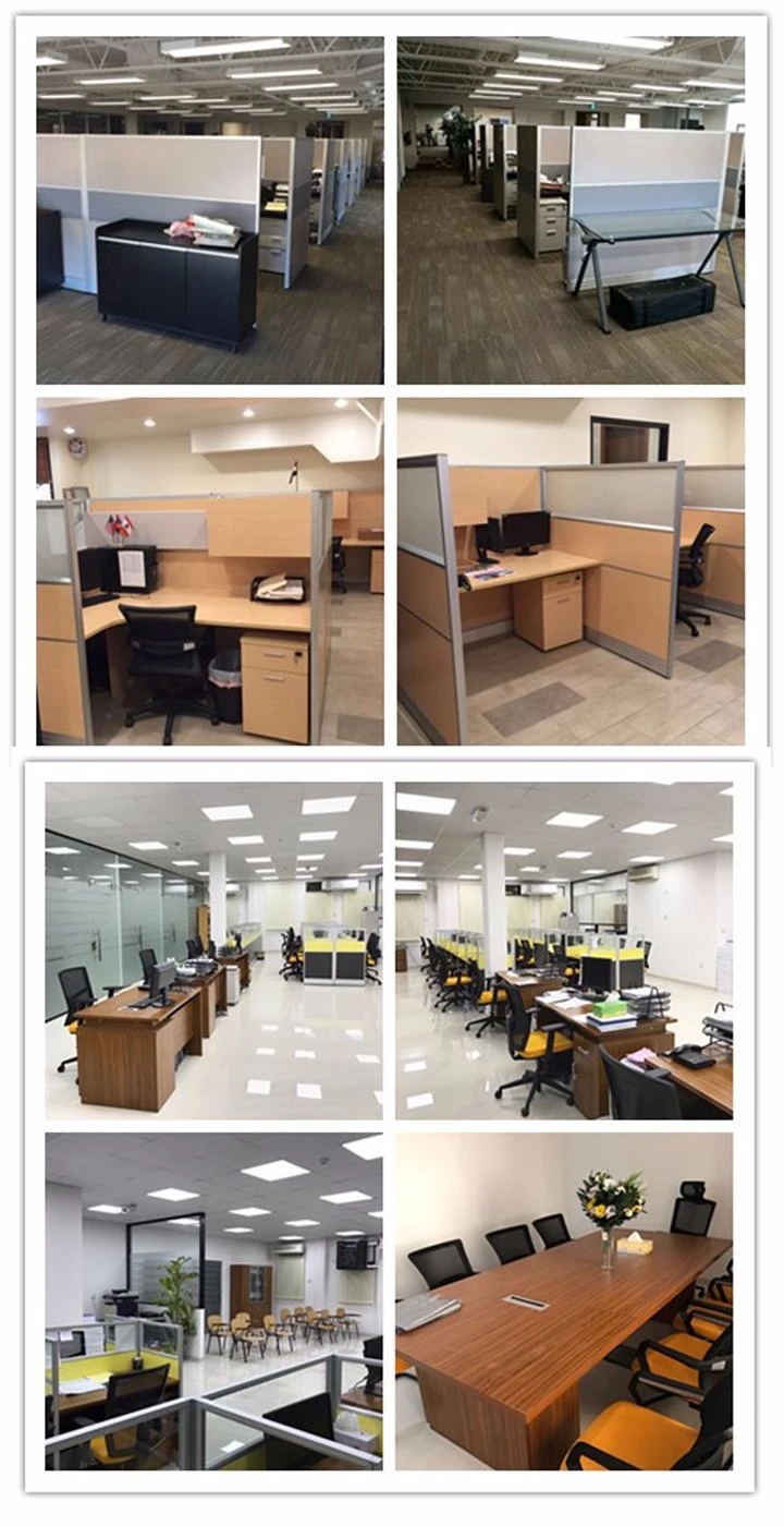 Chinese Factory Made Office Furniture MFC Office Cubicle Workstation Desk Cluster