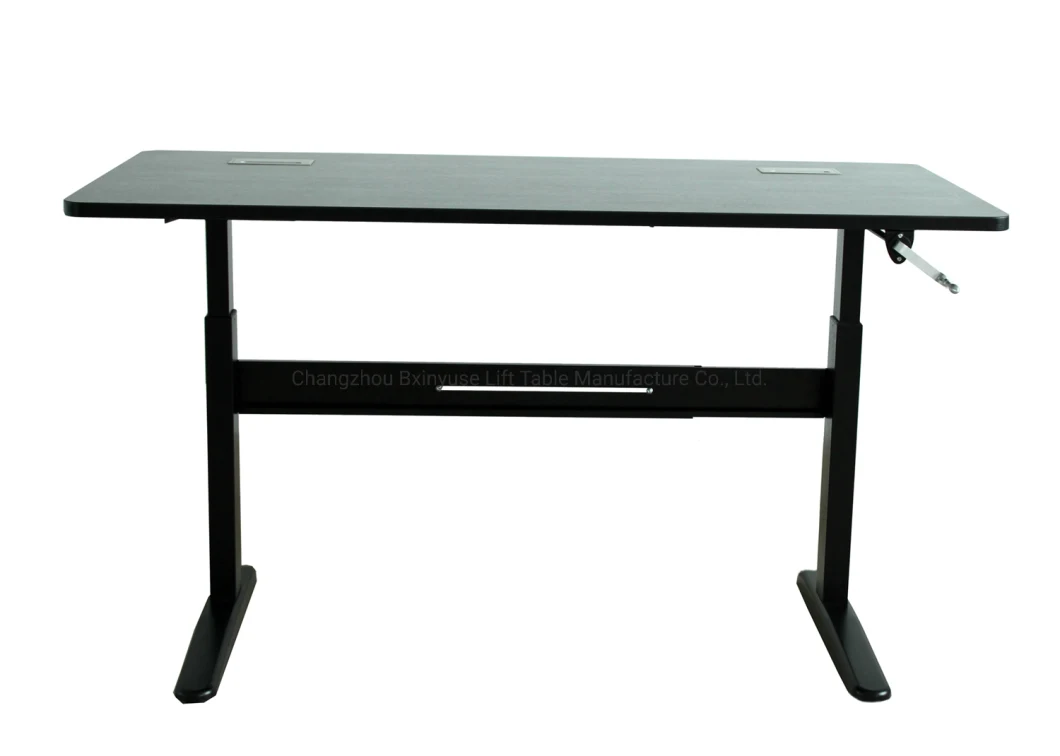 Manual Sit Stand Desk - Hand Crank Height Adjustable Desk Frame