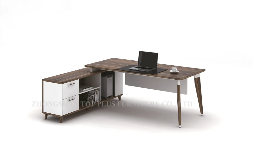 New Design L Shape Office Desk Melamine Office Table (M-T1621)