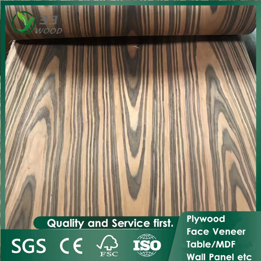 0.28mm Red Oak Artificial Veneer, Recomposed Veneer Engineered Wooden Face Veneer for Furniture