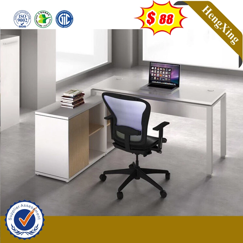 Loft Market MDF Office Furniture White Color Office Furniture Clerk Desk Table (HX-6M094)