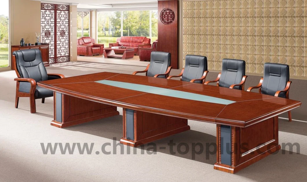 High End Veneer Paper Large Meeting Table Conference Table (C-21942)