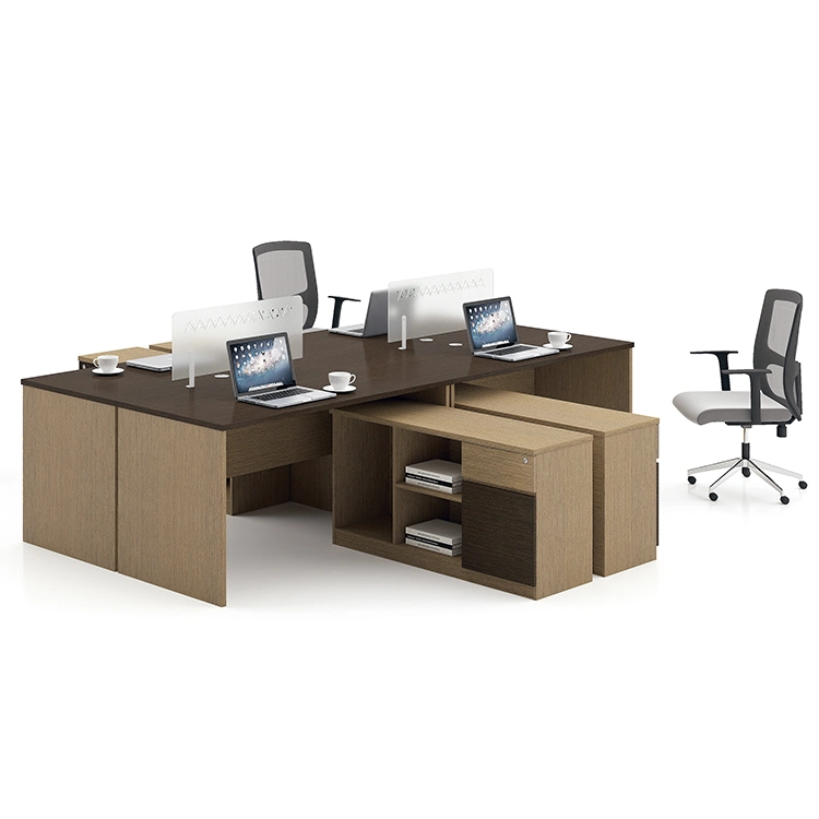 Modern Design MFC Desktop Cubicle Furniture 4 Seater Exclusive Office Desks and Workstations